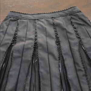 Black Pleted Skirt